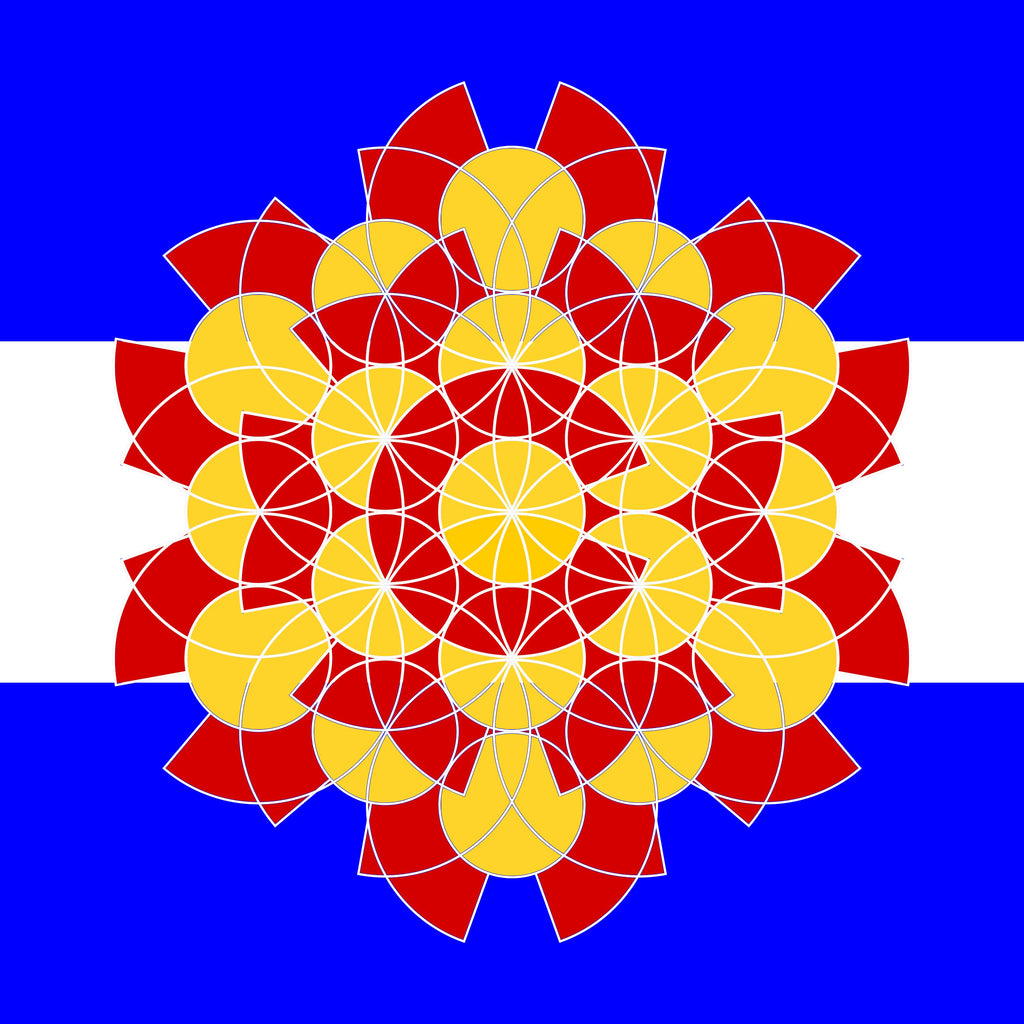 Colorado Flower Of Life Bubble-free Stickers