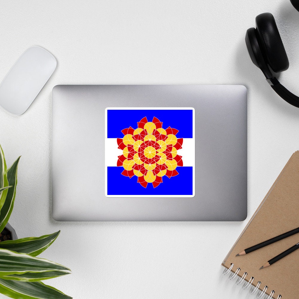 Colorado Flower Of Life Bubble-free Stickers