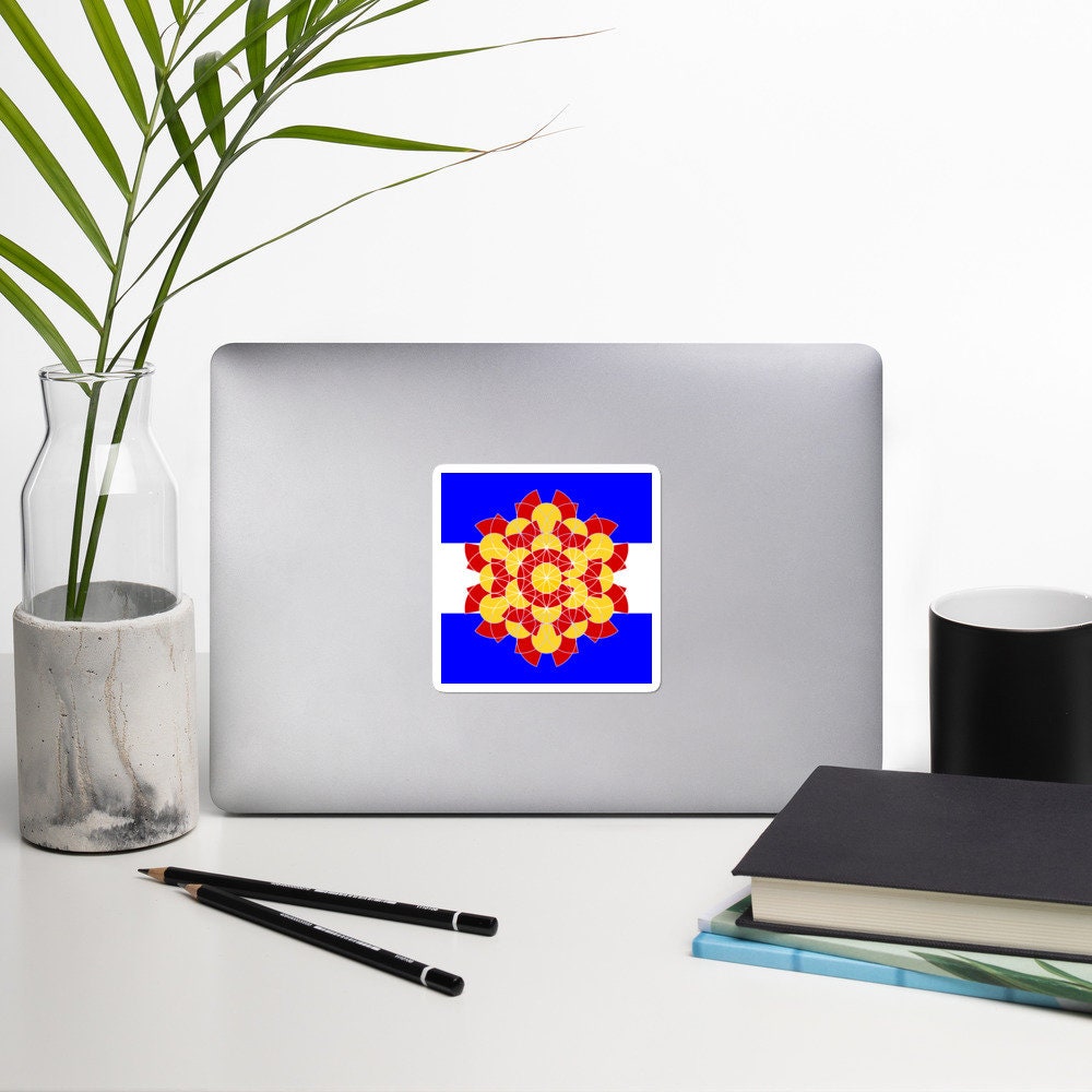 Colorado Flower Of Life Bubble-free Stickers