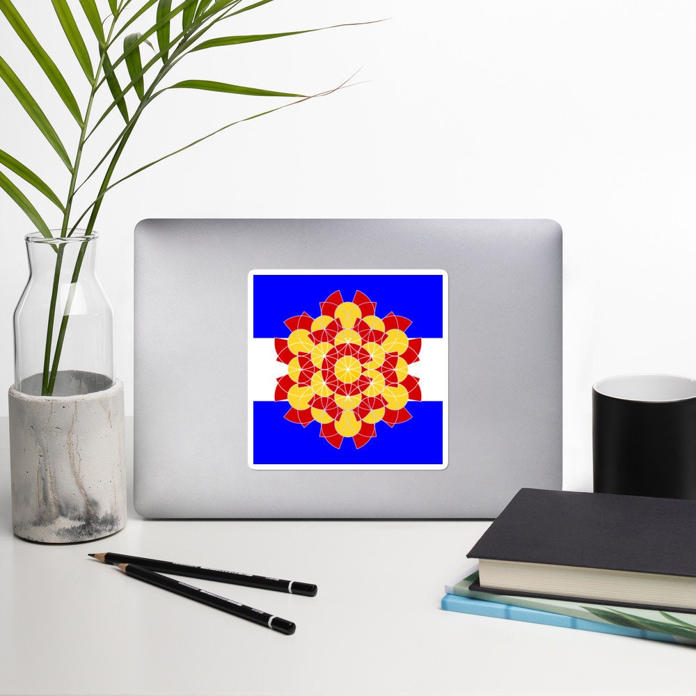 Colorado Flower Of Life Bubble-free Stickers