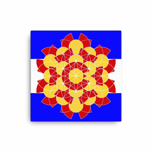 CO Flag Flower of Life Canvas Print